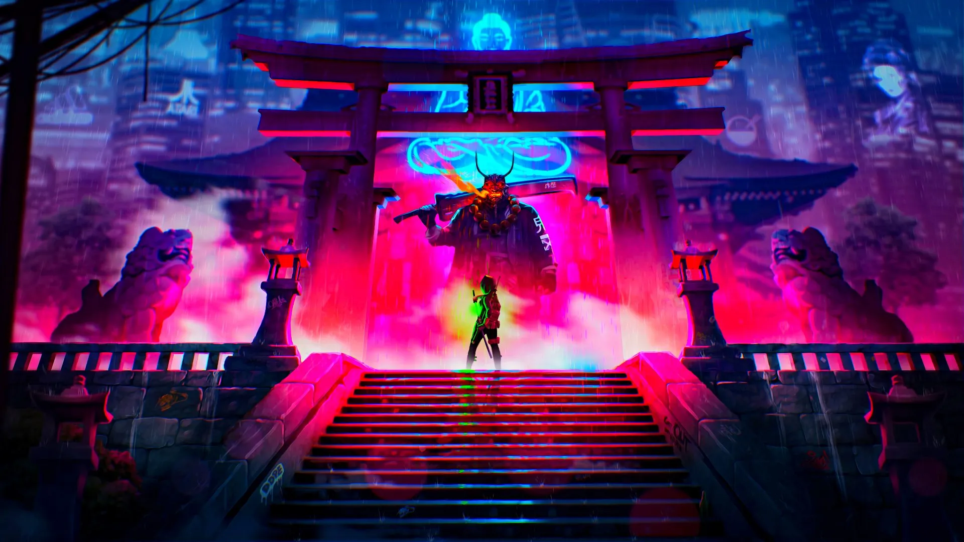 赌博游戏赛博都市夜景 - 征途国际